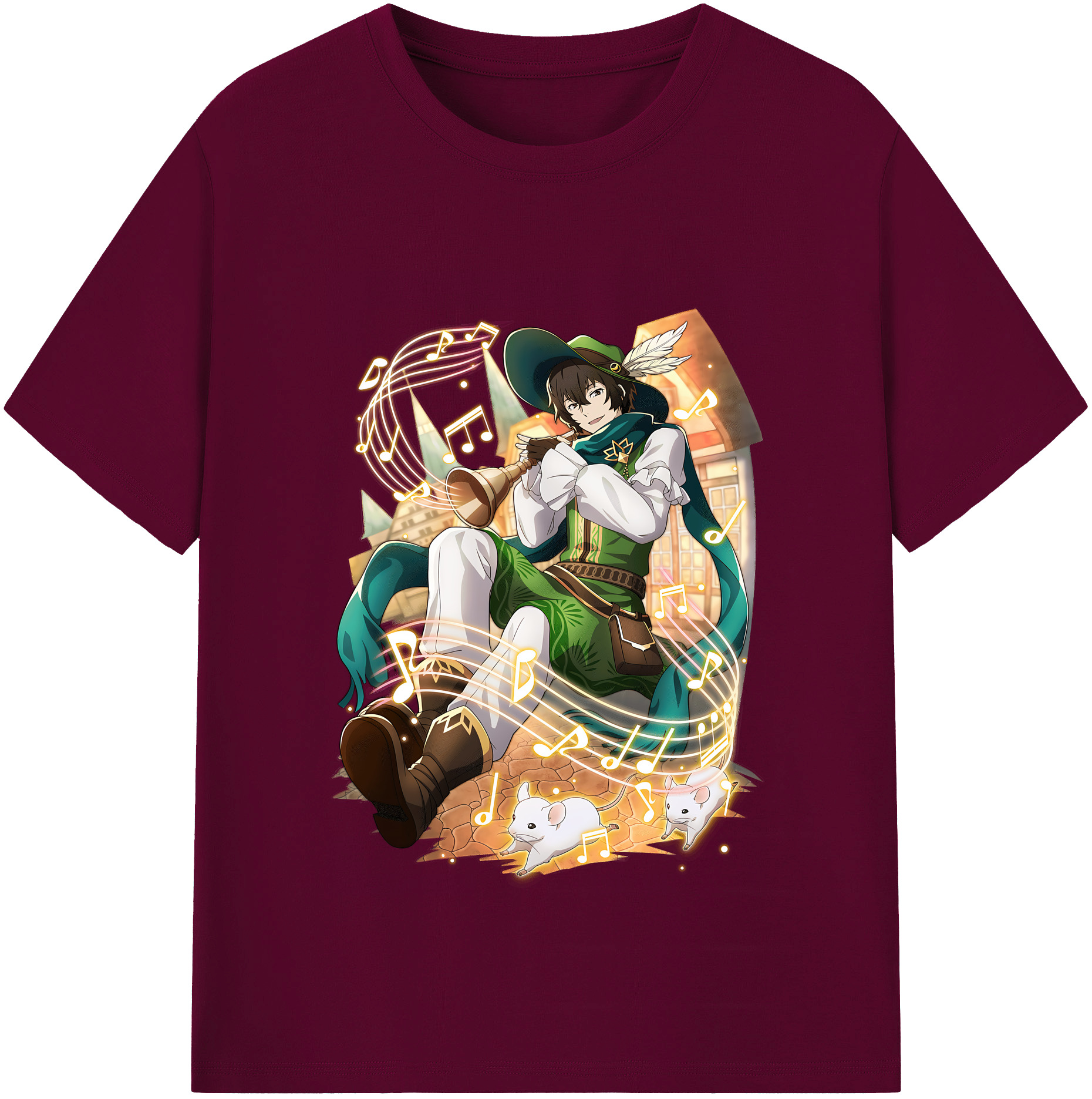 （画像用） 文豪ストレイドッグス Bungo Stray Dogs レディースカジュアルプリントTシャツ（綿100％）